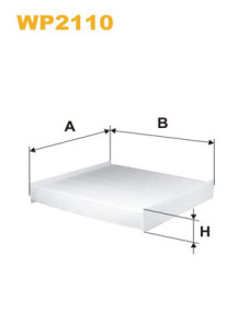 WP2110 Filtr, vzduch v interiéru WIX FILTERS