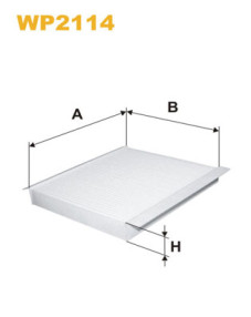 WP2114 Filtr, vzduch v interiéru WIX FILTERS