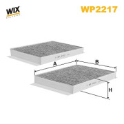 WP2217 WIX FILTERS filter vnútorného priestoru WP2217 WIX FILTERS