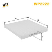 WP2222 Filtr, vzduch v interiéru WIX FILTERS