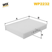 WP2232 Filtr, vzduch v interiéru WIX FILTERS