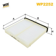 WP2252 WIX FILTERS filter vnútorného priestoru WP2252 WIX FILTERS