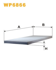 WP6866 Filtr, vzduch v interiéru WIX FILTERS