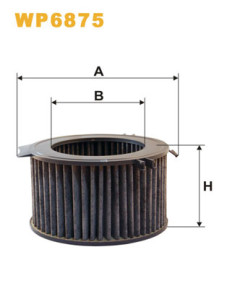 WP6875 Filtr, vzduch v interiéru WIX FILTERS