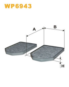 WP6943 Filtr, vzduch v interiéru WIX FILTERS