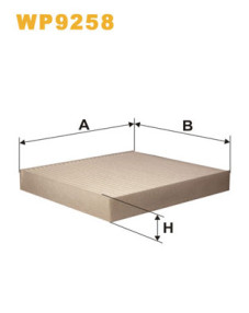 WP9258 Filtr, vzduch v interiéru WIX FILTERS