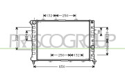 AA080R003 Chladič, chlazení motoru PrascoSelection PRASCO