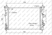 AA344R003 Chladič, chlazení motoru PrascoSelection PRASCO