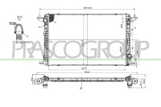 AD026R004 Chladič, chlazení motoru PrascoSelection PRASCO