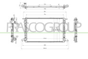 AD026R005 Chladič, chlazení motoru PrascoSelection PRASCO