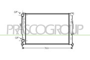 AD032R008 Chladič, chlazení motoru PrascoSelection PRASCO