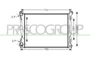 AD034R004 Chladič, chlazení motoru PrascoSelection PRASCO