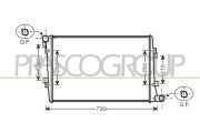 AD320R006 Chladič, chlazení motoru PrascoSelection PRASCO