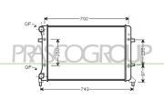 AD320R012 Chladič, chlazení motoru PrascoSelection PRASCO
