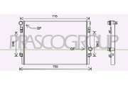 AD324R001 Chladič, chlazení motoru PrascoSelection PRASCO