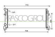 AD324R003 Chladič, chlazení motoru PrascoSelection PRASCO