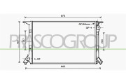 AD620R007 Chladič, chlazení motoru PrascoSelection PRASCO