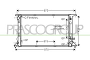 AD820R005 Chladič, chlazení motoru PrascoSelection PRASCO