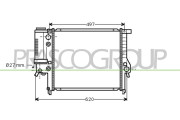 BM014R003 Chladič, chlazení motoru PrascoSelection PRASCO