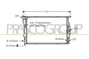 BM024R005 Chladič, chlazení motoru PrascoSelection PRASCO