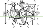 BM120F001 Větrák, chlazení motoru PrascoSelection PRASCO