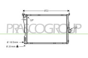 BM802R005 Chladič, chlazení motoru PrascoSelection PRASCO