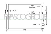 BM822R002 PRASCO chladič motora BM822R002 PRASCO