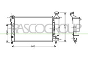 CI023R002 Chladič, chlazení motoru PrascoSelection PRASCO