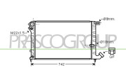 CI032R018 Chladič, chlazení motoru PrascoSelection PRASCO