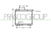CI320R009 Chladič, chlazení motoru PrascoSelection PRASCO