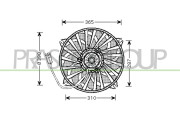 CI424F001 Větrák, chlazení motoru PrascoSelection PRASCO