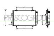 CI520C001 Kondenzátor, klimatizace PrascoSelection PRASCO