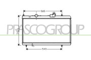 CI520R001 Chladič, chlazení motoru PrascoSelection PRASCO