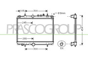 CI520R004 Chladič, chlazení motoru PrascoSelection PRASCO