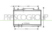 CI520R011 Chladič, chlazení motoru PrascoSelection PRASCO