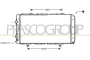 CI950R008 Chladič, chlazení motoru PrascoSelection PRASCO