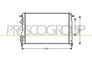 DA220R003 Chladič, chlazení motoru PrascoSelection PRASCO