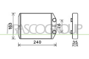 DA730H001 Výměník tepla, vnitřní vytápění PrascoSelection PRASCO