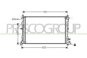 DG005R004 Chladič, chlazení motoru PrascoSelection PRASCO