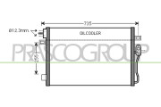 DG815C001 Kondenzátor, klimatizace PrascoSelection PRASCO