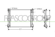 DS011R010 Chladič, chlazení motoru PrascoSelection PRASCO