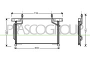 DS273C002 Kondenzátor, klimatizace PrascoSelection PRASCO