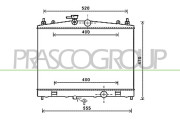 DS300R001 Chladič, chlazení motoru PrascoSelection PRASCO