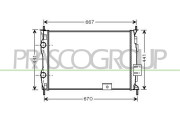 DS710R002 Chladič, chlazení motoru PrascoSelection PRASCO