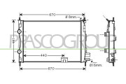 DS710R004 Chladič, chlazení motoru PrascoSelection PRASCO