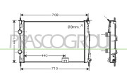 DS710R005 Chladič, chlazení motoru PrascoSelection PRASCO