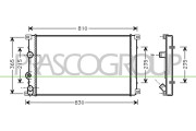 DS958R004 Chladič, chlazení motoru PrascoSelection PRASCO