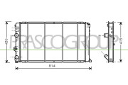 DS958R006 Chladič, chlazení motoru PrascoSelection PRASCO