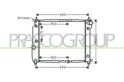 DW326R001 Chladič, chlazení motoru PrascoSelection PRASCO