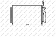 DW720C002 Kondenzátor, klimatizace PrascoSelection PRASCO